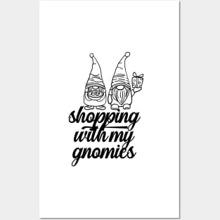 Shopping With My Gnomies Posters and Art